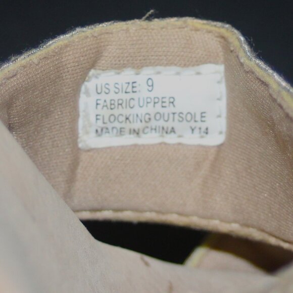 LADIES VOLATILE WEDGE SLIDE/SANDALS - 9 - SOFT GOLD - Picture 9 of 9